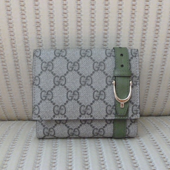 Gucci Handbags - Gucci GG Supreme Canvas and Leather Compact Wallet